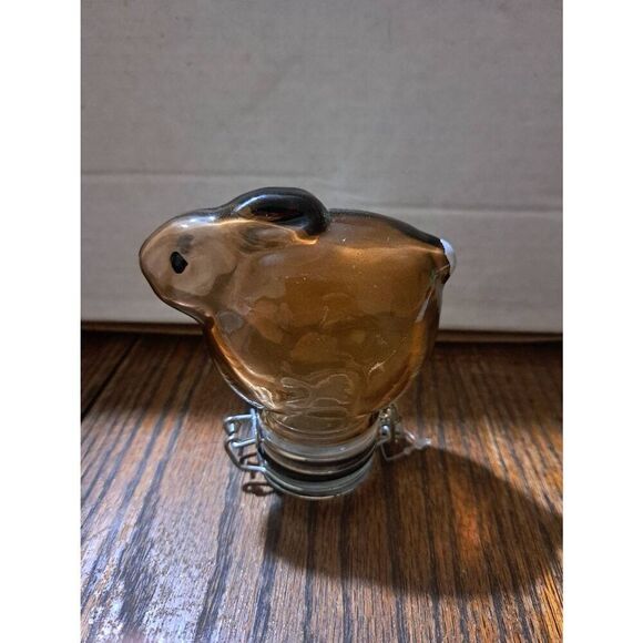 New Contained Art Rabbit Bunny Air Tight Container 420 Herb Art Glass Stash Box - Picture 3 of 5
